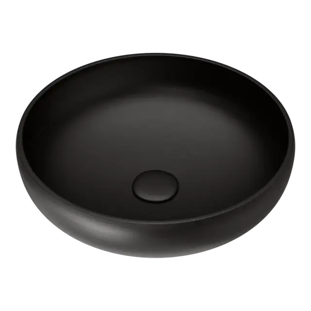 Omoikiri Fumico NU Раковина чаша d40x13h см, из Natceramic, без перелива, цвет: черный 4972079