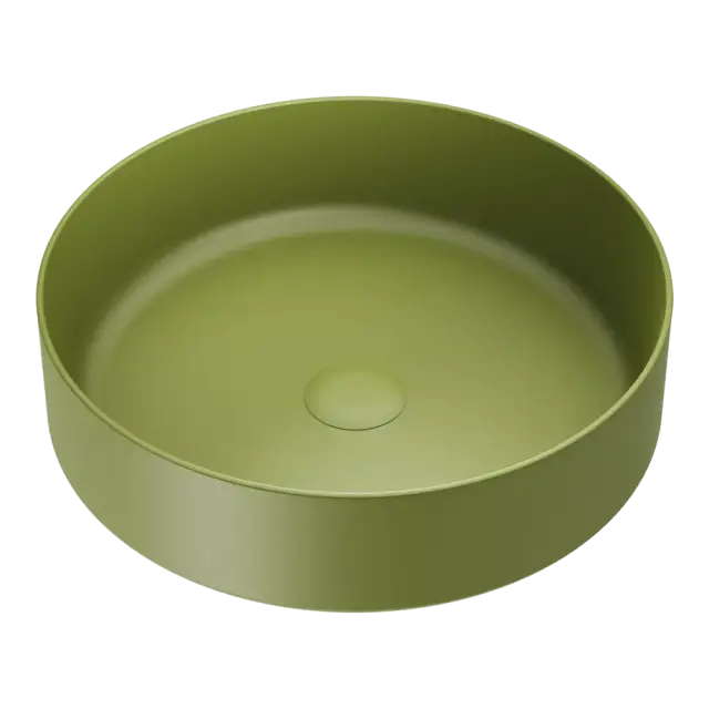 Omoikiri Mira GU Раковина чаша d40,5x12h см, из Natceramic, без перелива, цвет: гуакомоле 4972066