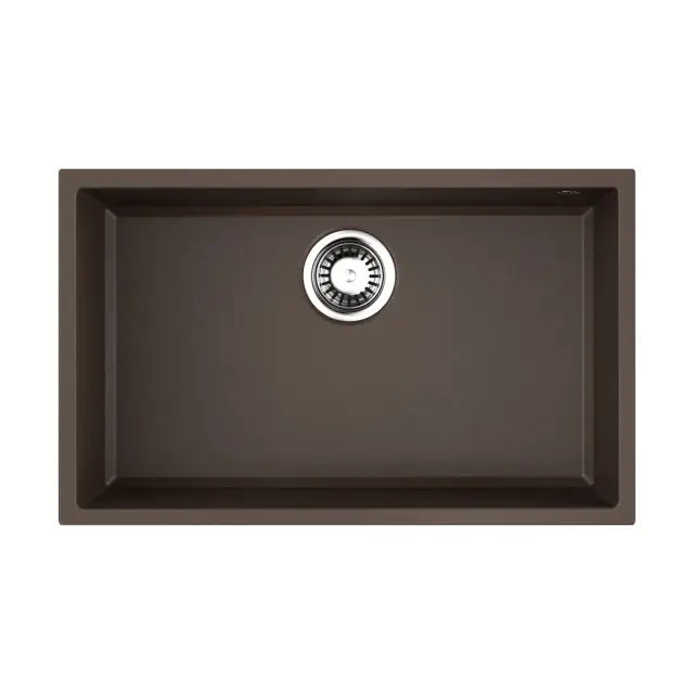 Omoikiri Tedori 66-U ES Кухонная мойка из Tetogranit 66x22 см, цвет: espresso 4997237