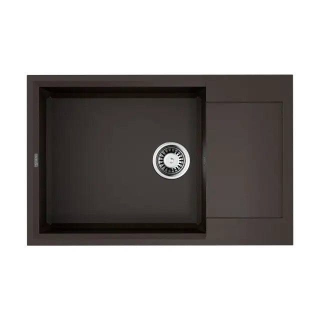 Omoikiri Sakaime 78-LB ES Кухонная мойка из Tetogranit, крыло справа, 78x22 см, цвет: espresso 4997226