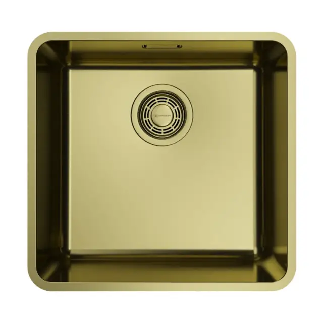 Omoikiri Omi 43-U/I Ultra LG Кухонная мойка из нержавеющей стали 43x17,9 см, цвет: светлое золото 4997412