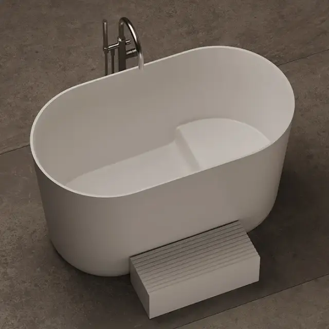 Dea Design Single Ванна из Solid Surface отдельностоящая 135x75 см, композит, цвет: белый матовый DD8673 1350 18