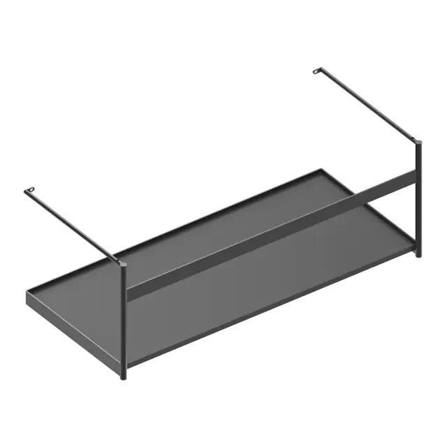 Catalano Premium Консоль подвесная металлическая для раковины 95x43x35h см, цвет: черный матовый 0258100022