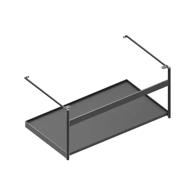 Catalano Premium Консоль подвесная металлическая для раковины 75x43x35h см, цвет: черный матовый 0258800022