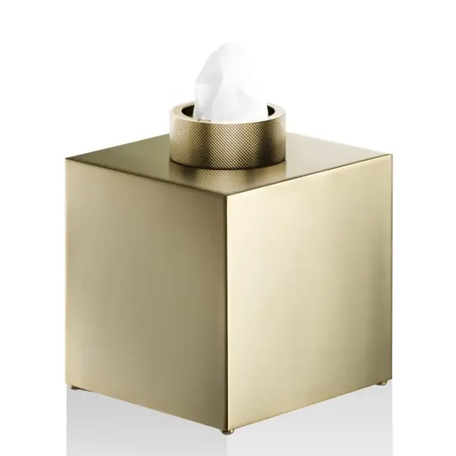 Decor Walther Cube Салфетница настольная, 15,6x13x13 см, цвет: золото 0858682