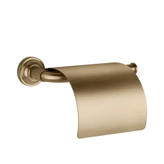 Gessi Venti20 Держатель туалетной бумаги подвесной, с крышкой, цвет: warm bronze brushed PVD 65449#726