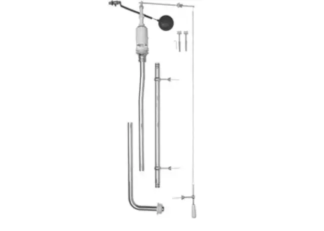 GSI Spares Смывной механизм с высокой трубой для бачка унитаза, цвет: хром BOCR