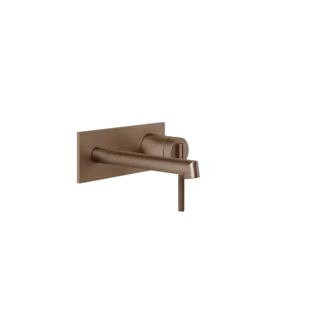 Gessi Ingranaggio Смеситель для раковины встраиваемый без д/к, излив 16 см, цвет: copper brushed PVD 63588#708