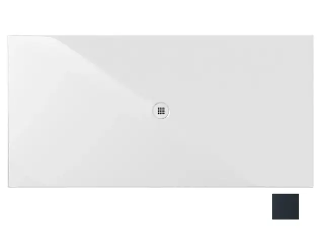 GSI Pura H2 Душевой поддон керамический 200x100x2,5h см, цвет: ardesia opaco 46201026