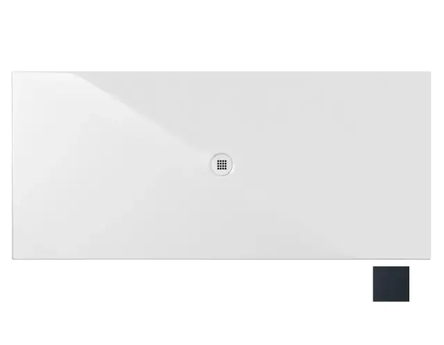 GSI Pura H2 Душевой поддон керамический 200x90x2,5h см, цвет: ardesia opaco 46200926