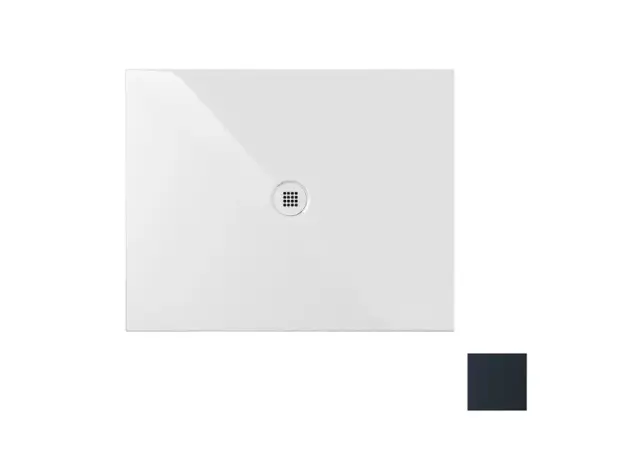 GSI Pura H2 Душевой поддон керамический 100x80x2h см, цвет: ardesia opaco 46100826