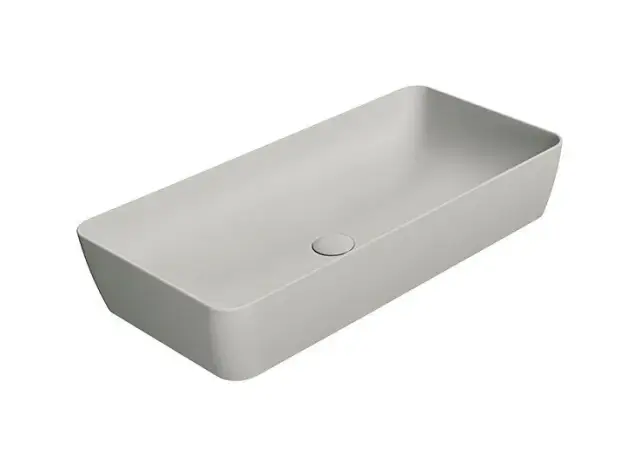 GSI Nubes Раковина чаша 80x40x14h см, без перелива, без д/к, цвет: cenere opaco 904017