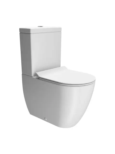 GSI Pura Чаша унитаза моноблок безободковый, смыв swirlflush, цвет: белый матовый 880609