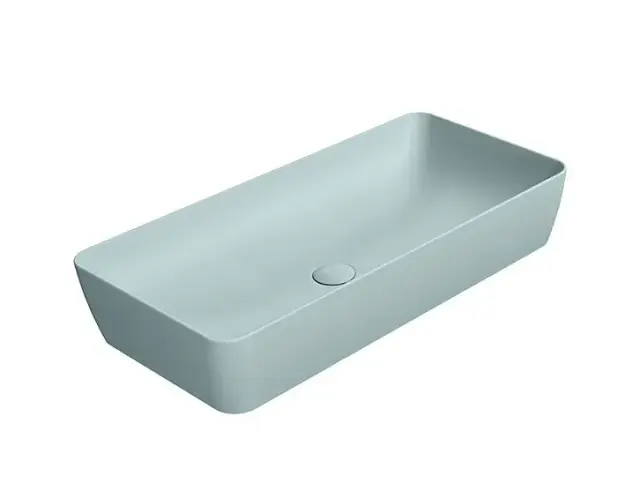 GSI Nubes Раковина чаша 80x40x14h см, без перелива, без д/к, цвет: ghiaccio opaco 904015