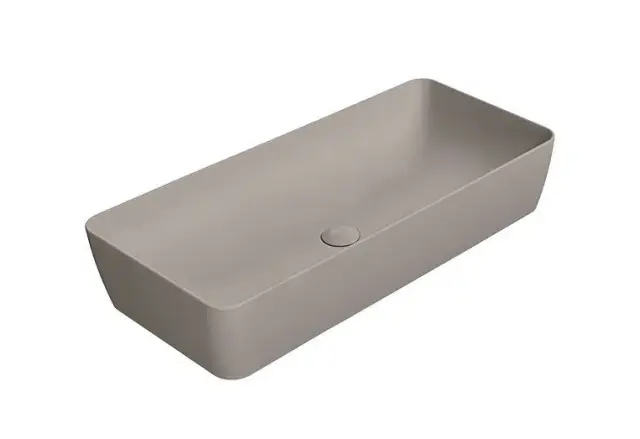 GSI Nubes Раковина чаша 80x40x14h см, без перелива, без д/к, цвет: tortora opaco 904005
