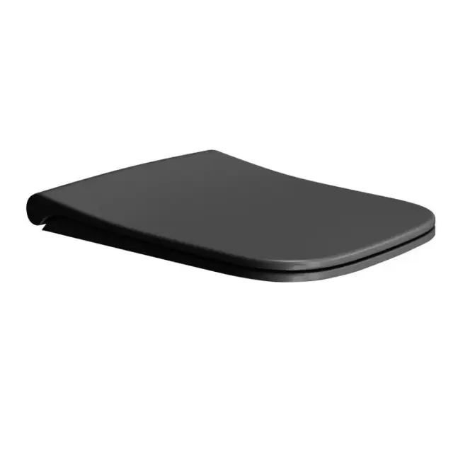 GSI Nubes Крышка-сиденье для унитаза с микролифтом, крепление хром, цвет: ardesia opaco MS96C26