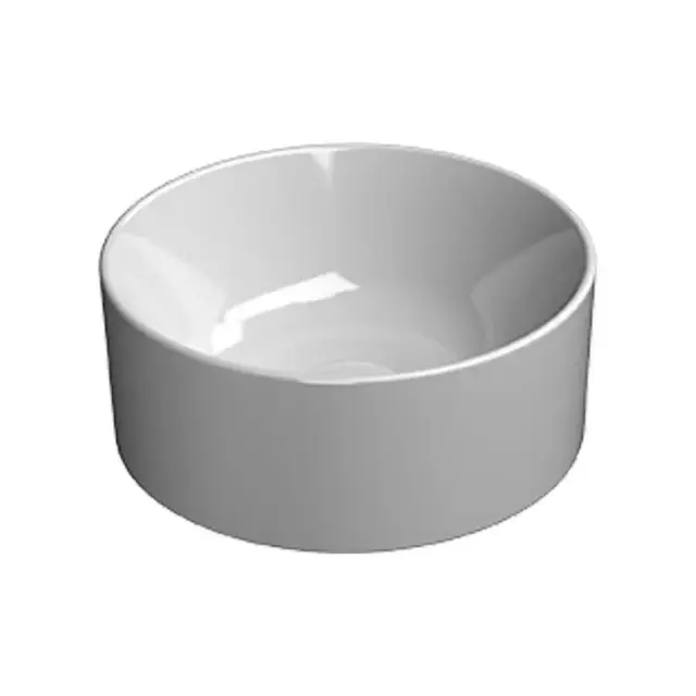 GSI Kube X Раковина чаша d32x12h см, без перелива, без д/к, цвет: белый глянцевый 943511