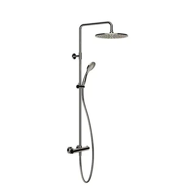 Gessi Emporio Shower Душевая стойка: термостат, верхний душ, лейка,шланг, цвет: finox brushed nickel 35183#149