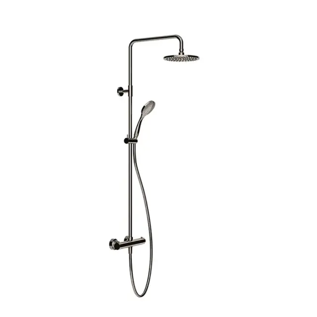 Gessi Emporio Shower Душевая стойка: термостат, верхний душ, лейка,шланг, цвет: finox brushed nickel 35181#149