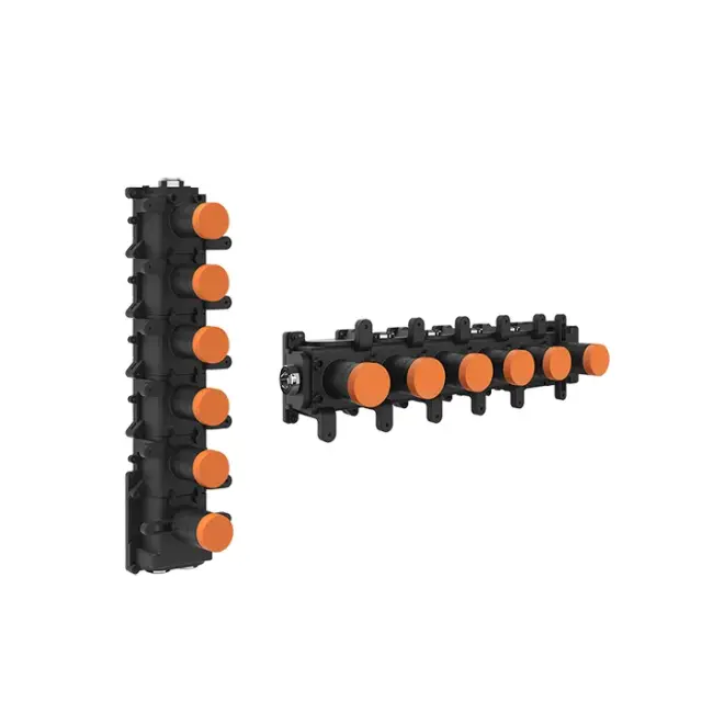 Gessi Origini Встраиваемая часть для термостата на 5 независимых потребителей, цвет: chrome 09263#031