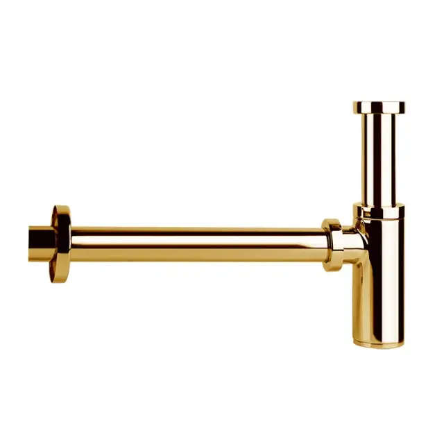 Gessi Technical Accessories Сифон для раковины, круглый, на 1 1/4, цвет: Gold CCP 01377#080