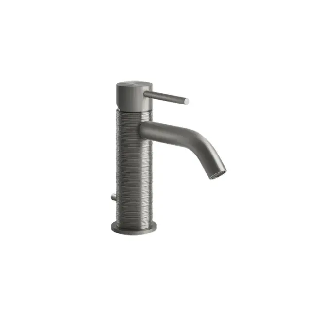 Gessi 316 Смеситель для раковины с донным клапаном однорычажный, цвет: steel brushed 54301#239