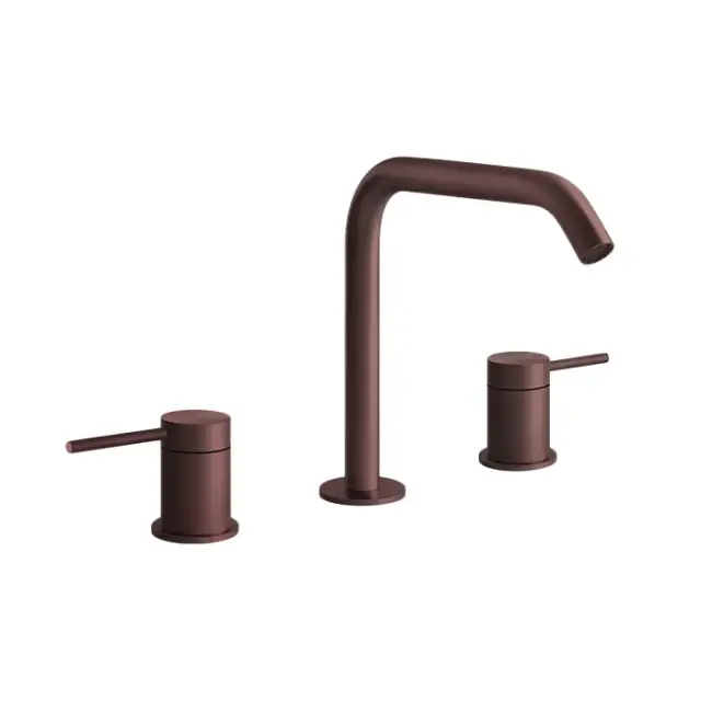 Gessi 316 Смеситель для раковины без донного клапана двухвентильный, цвет: copper brushed PVD 54012#708