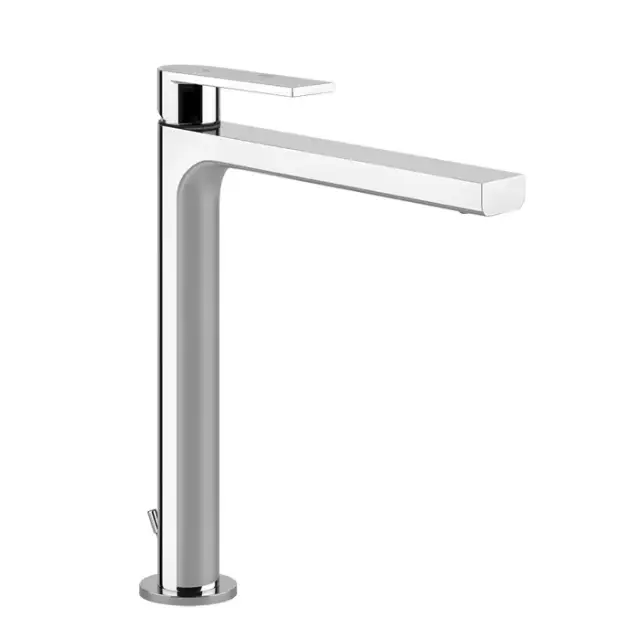 Gessi Via Manzoni Смеситель для раковины высокий с донным клапаном однорычажный, цвет: chrome 38604#031