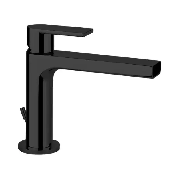Gessi Via Manzoni Смеситель для раковины с донным клапаном однорычажный, цвет: matte black 38601#299