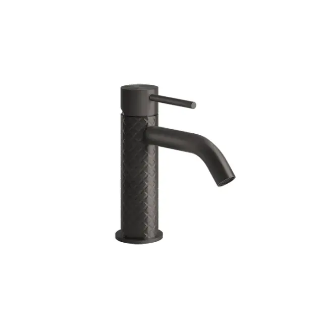 Gessi 316 Смеситель для раковины без донного клапана однорыч., цвет: black metal brushed PVD 54102#707