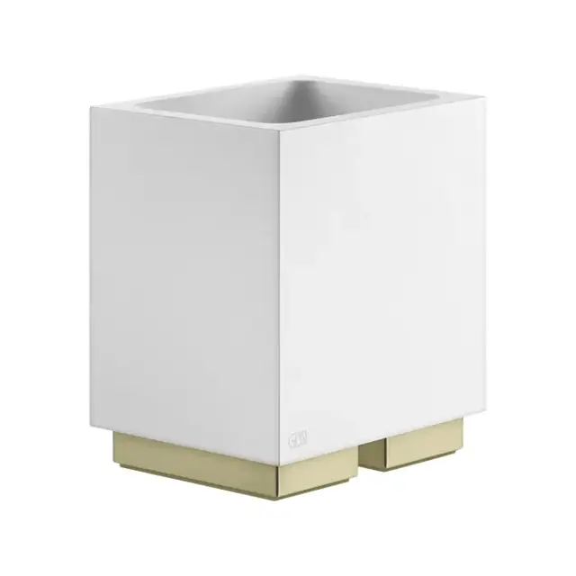 Gessi Inverso Стакан настольный, белый, цвет: brushed brass PVD 20831#727