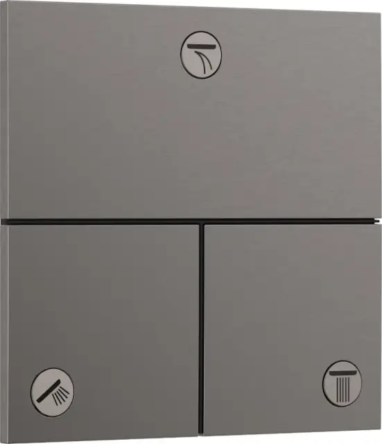 Hansgrohe ShowerSelect E Переключатель потоков воды на 3 источника, внеш. ч., цвет: шлиф. черн хром 15573340