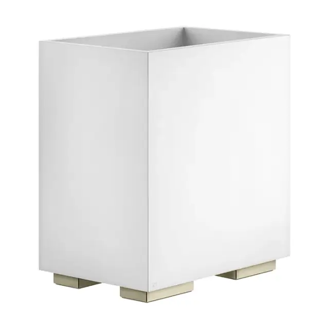 Gessi Inverso Корзина для мусора, 25x17x25,7h см, белая, цвет: warm bronze brushed PVD 20990#726