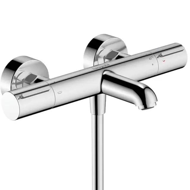 Hansgrohe Ecostat Element Термостат для ванны, запорный клапан, излив 17,7 см, цвет: хром 13347000