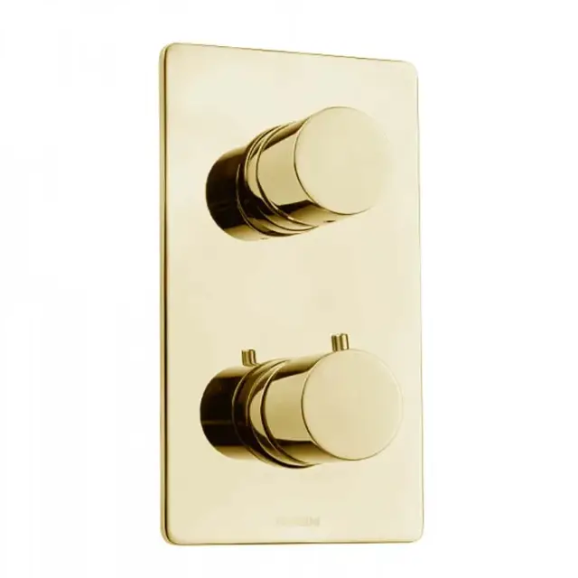 Bossini Oki Смеситель термостатический, встраиваемый, с девиатором, цвет: gold Z00002.021