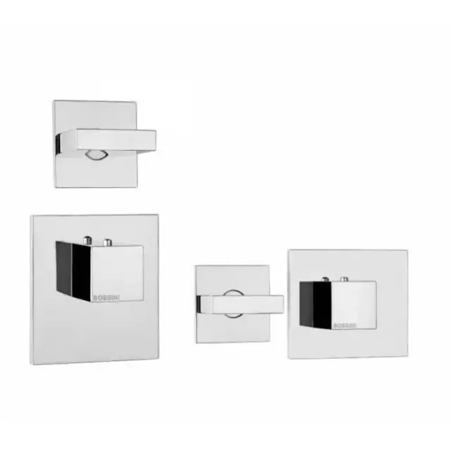 Bossini Rectangular Смеситель термостатический, встраиваемый, на 1 или 2 потребителя, цвет: chrome Z033201.030