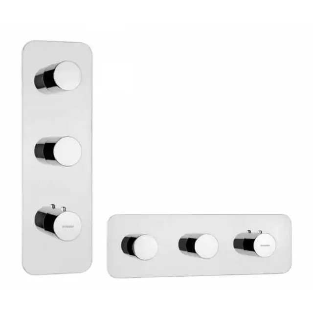 Bossini Oki Смеситель термостатический, на 2-4 потребителя, уст-ка верт./гор., цвет: chrome Z031204.030