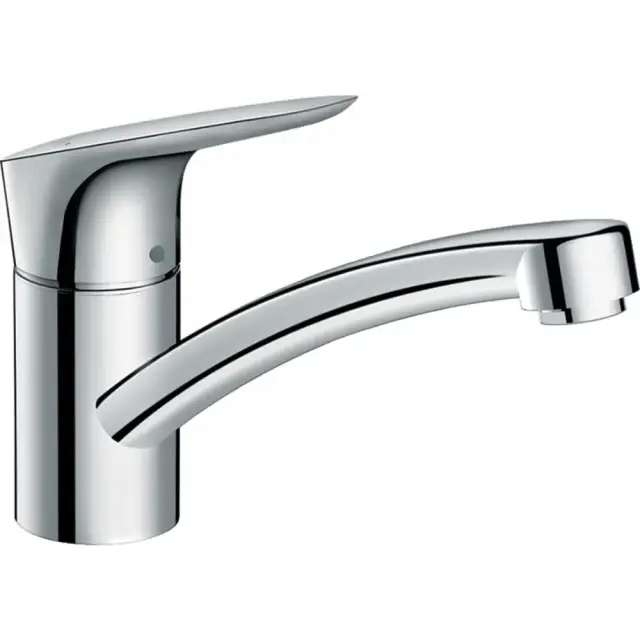 Hansgrohe Logis M31 Смеситель для кухонной мойки однорычажный 120 CoolStart EcoSmart, цвет: хром 71837000