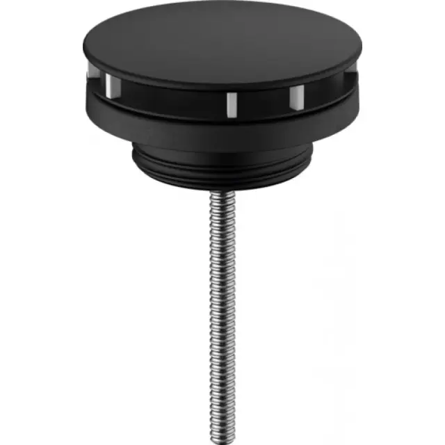 Hansgrohe Донный клапан с фиксированной крышкой, для раковины, универ., цвет: черный матовый 50001670