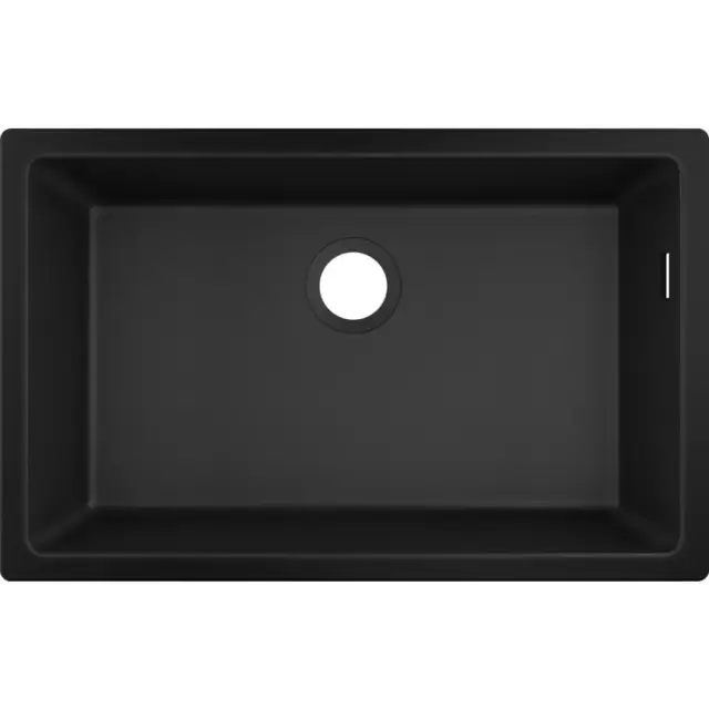 Hansgrohe S51 Кухонная мойка встраиваемая снизу 1 чаша 71x45 см, цвет: черный графит 43432170