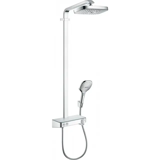 Hansgrohe Raindance Select E Душевая стойка: термостат, верхний душ EcoSmart 30x16 см, цвет: хром 27283000