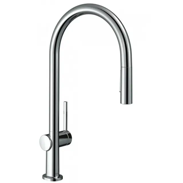Hansgrohe Talis M54 Смеситель для кухонной мойки однорычажный 210 с выдвижным изливом, цвет: хром 72801000
