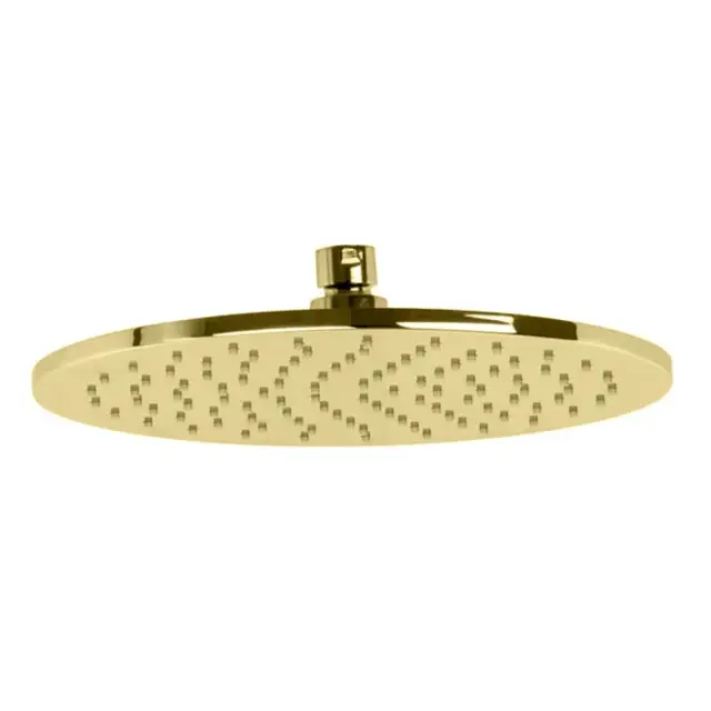 Fima Carlo Frattini Верхний душ из латуни круглый 25х25 см, цвет: золото брашированное F2621/2OS
