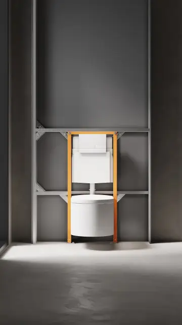 Salini Puro Инсталляция для подвесных унитазов 50x13,5x112h см, цвет: оранжевый 30P1WFST111