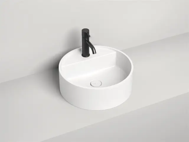 Salini Armonia Top 02 Раковина накладная круглая 45x45x16h см, цвет: белый глянцевый 130116G