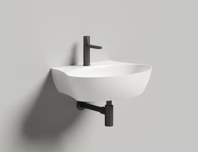 Salini Alda Wall 01 Раковина подвесная округлая 58x45x15h см, цвет: белый матовый 140321M