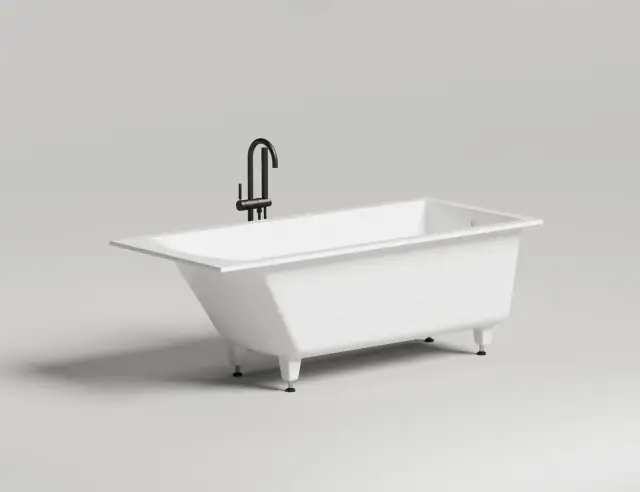 Salini Cascata Ванна из S-Stone встраиваемая 169,8x74,7 см, цвет: RAL полностью матовый 104123MF