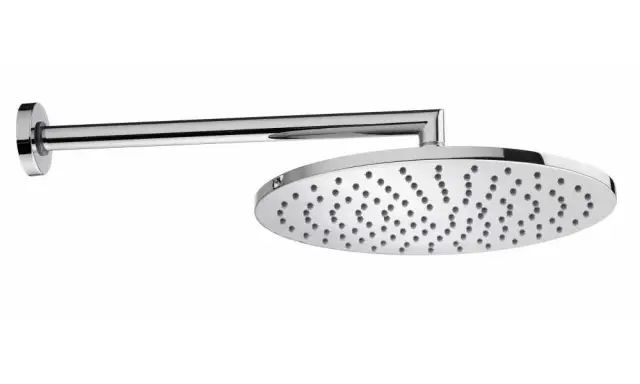 Bossini Cosmo Верхний душ d28 см, 1 вид струи, кронштейн настенный 35 см, цвет: chrome H70596H.030