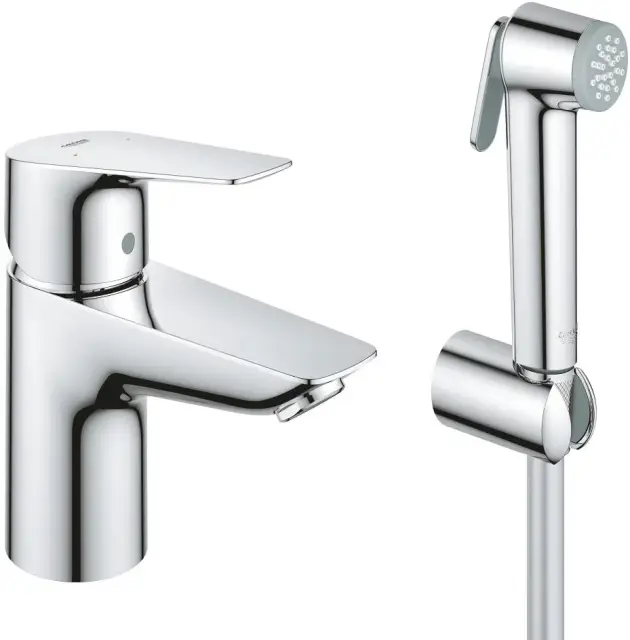 Grohe StartEdge Смеситель для раковины с гигиеническим душем, цвет: хром 23773001