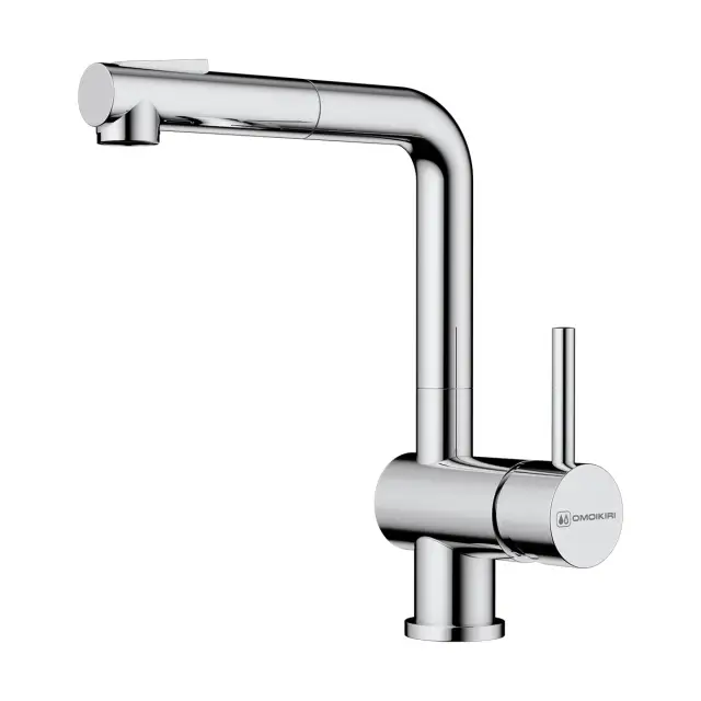 Omoikiri Tanigawa-SB-C Смеситель для кухни с гибким изливом, цвет: хром 4994456